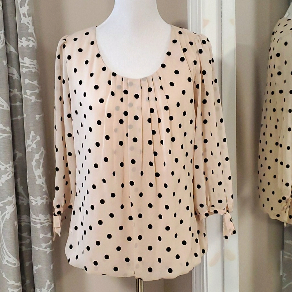 Dressbarn Polka Dot Blouse